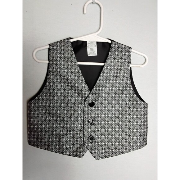 Kenneth Cole Other - Toddler vest Size 24 months.  Black Gray and White   Suit